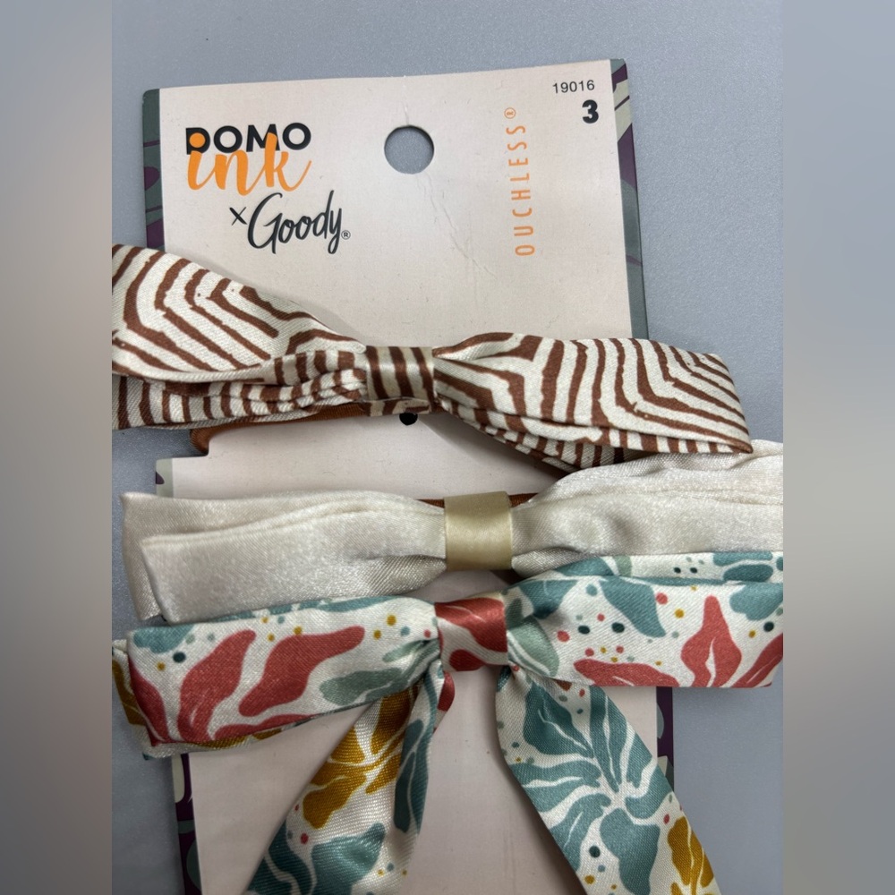 Goody ouchless Multicolor Bow Hair Ties(NWT) - Picture 2 of 3